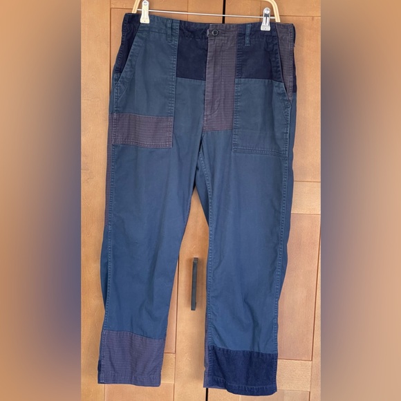 ENGINEERED GARMENTS Men's Navy, Gray, Purple Patchwork Fatigue Pants, Small (32) - Picture 3 of 15